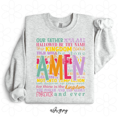 Lords Prayer Amen Kids Completed Tee