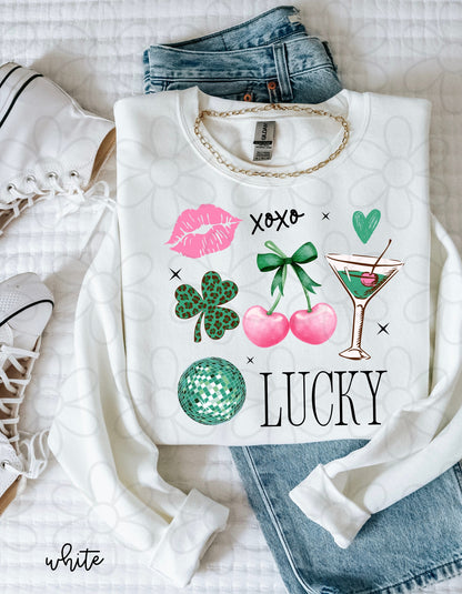 Xoxo Lucky Coquette Completed Tee