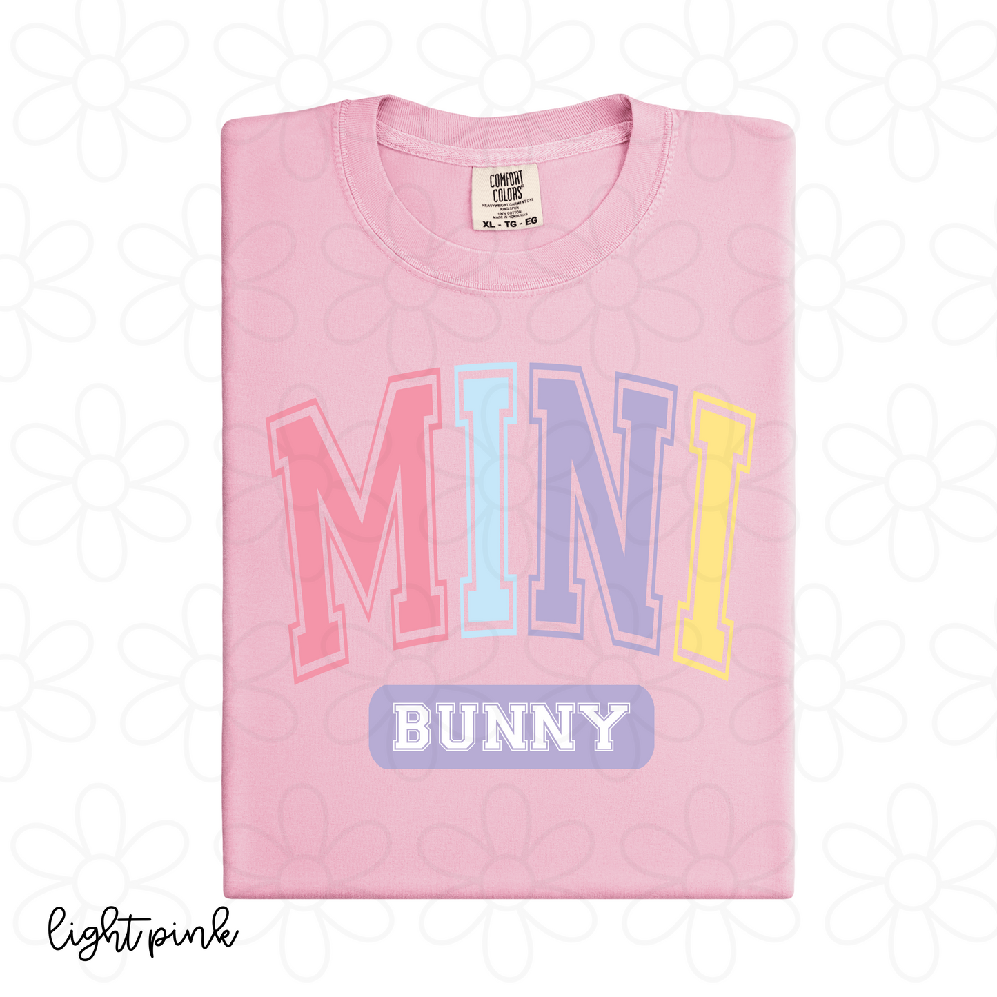 Pastel Mini Bunny DTF Transfer