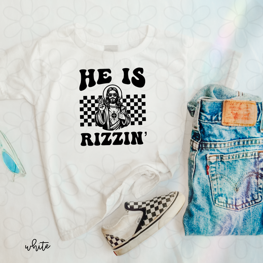 He Is Rizzin Kids Completed Tee